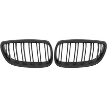 BMW 3-Serie E92/E93 06-10 Dubbelribbad Mattsvart Sportgrill / Njurar Performance-Look DIEDERICHS